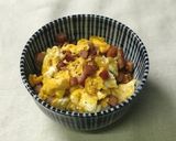 簡単！スパム（ベーコン）たまご丼作り方8写真
