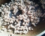 もやしと挽き肉のマヨ炒め作り方1写真
