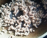 もやしと挽き肉のマヨ炒め作り方1写真