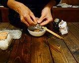 「釜揚げ温玉納豆」作り方1写真