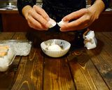 「釜揚げ温玉納豆」作り方2写真