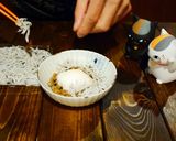 「釜揚げ温玉納豆」作り方3写真