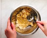 お砂糖なし粉なし！バナナココアパンケーキ作り方2写真