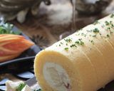 無花果ジャムでカマンベールのロールケーキ作り方36写真