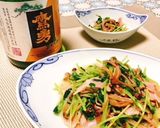 豆苗と山茶茸、ベーコンのバター炒め作り方6写真