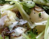 蒸し鶏×ブロの塩＊塩昆布和トースト作り方7写真