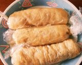 さば水煮缶 もやしのカレー風味巻き焼作り方4写真