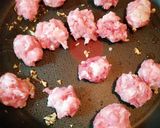 節約♡豚こま団子のとろみ炒め作り方4写真