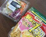 ミニサラダ使用、時短マカロニサラダ作り方1写真