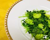 豆苗だけ！塩酒粕で簡単美味しい炒め物作り方6写真