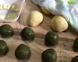 激うま♡虜になる抹茶ホワイトメロンパン♡作り方9写真
