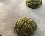 激うま♡虜になる抹茶ホワイトメロンパン♡作り方18写真