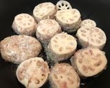 豚挽肉や鶏挽肉でれんこんのはさみ照り焼き作り方4写真