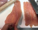 しっとりやわらか鶏胸肉の野菜巻き作り方3写真