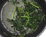 春菊の青菜炒め作り方1写真