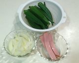 ［オクラ ハム カレーソテー＊お弁当］作り方2写真
