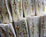 春キャベツと鶏そぼろ入りサンドイッチ作り方5写真