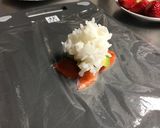 スモークサーモンとアボカドの手まり寿司作り方4写真