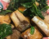 おつまみに☆たっぷり青菜と鰤の照り焼き作り方5写真