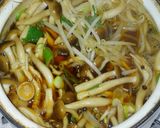 鶏ささみとネギ もやし しめじの甘辛煮✿作り方3写真