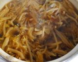 鶏ささみとネギ もやし しめじの甘辛煮✿作り方4写真