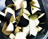 レンジで時短！ナスと豚バラ肉の甘煮作り方1写真