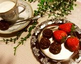 バレンタインに可愛い薔薇型ホットチョコ作り方5写真