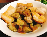 家族大絶賛！揚げ鶏とナスと餅のみぞれ和え作り方4写真