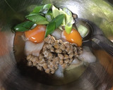 納豆とスケソウタラの和風オムレツ作り方2写真