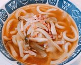 ベーコン玉ねぎ入り、コンソメスープうどん作り方6写真