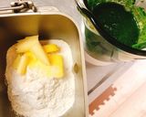 ほうれん草たっぷり！緑のほうれん草食パン作り方5写真