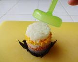おにぎりケーキ【のりカップ＆リボンハム】作り方14写真