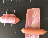 お花ウインナーベーコン巻き作り方3写真