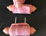 お花ウインナーベーコン巻き作り方4写真