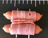 お花ウインナーベーコン巻き作り方5写真