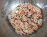簡単混ぜるだけ！サラダチキンでドーム寿司作り方4写真