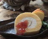 無花果ジャムでカマンベールのロールケーキ作り方40写真