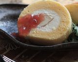 無花果ジャムでカマンベールのロールケーキ作り方39写真