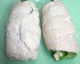 大葉とオクラのささ身巻き作り方4写真