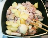 鶏肉と白菜のクリーム煮（豚こま肉でも）作り方2写真