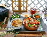 和カフェ風★菊芋とサバの炊き込みご飯作り方5写真