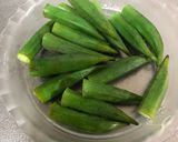 オクラの豚肉巻き作り方1写真
