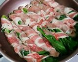 *ほうれん草の豚肉1本巻き*作り方6写真