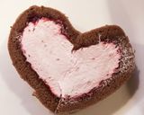 ラズベリーココアハートロールケーキ♡作り方18写真