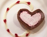 ラズベリーココアハートロールケーキ♡作り方19写真