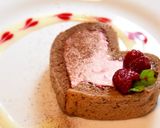 ラズベリーココアハートロールケーキ♡作り方20写真