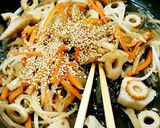 冷凍保存の野菜ともやしで簡単きんぴら作り方4写真