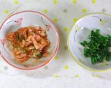 簡単まぜるだけ！キムチ鮭ごはん作り方1写真