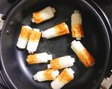 絶品！簡単☆ちくわと餅のバタポン焼き☆作り方4写真