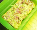 ルクエで時短5…ベーコンと野菜のオムレツ作り方3写真